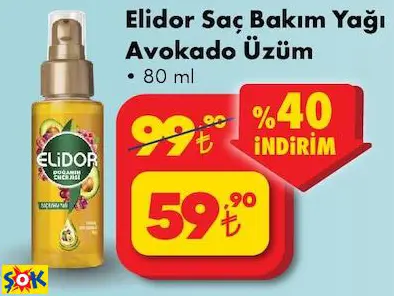 ELİDOR SAÇ BAKIM YAĞI AVOKADO ÜZÜM ELİDOR SAÇ BAKIM YAĞI AVOKADO ÜZÜM
